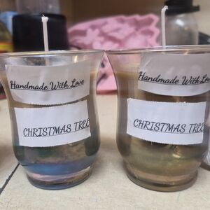 Handmade Christmas Tree Scented Candles